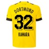 Fotbalové dres BVB Borussia Dortmund Kamara 32 Domácí 2022-23 Krátký Rukáv